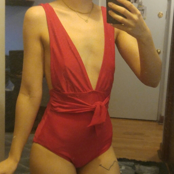 NWT Aerie Plunge One Piece Swimsuit in Chi… - Picture 9 of 10